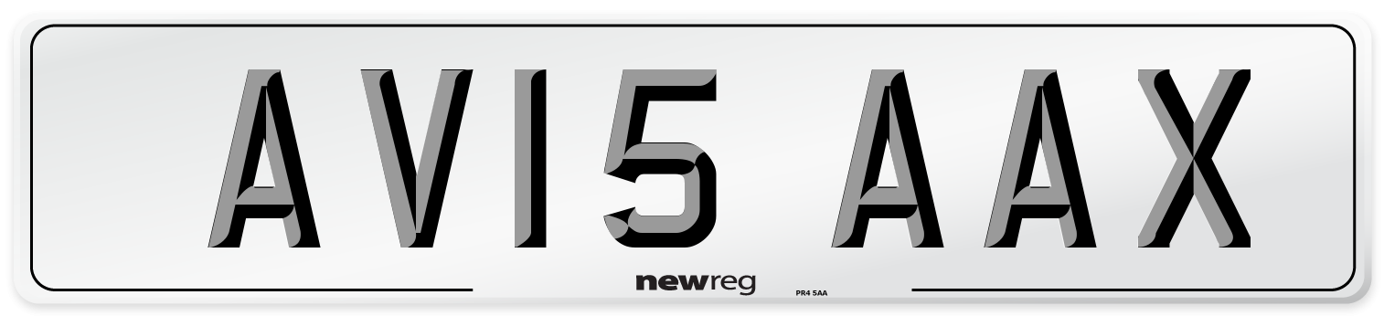 AV15 AAX Number Plate from New Reg